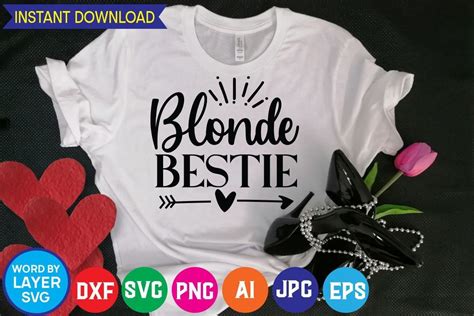 Blonde Bestie Svg Cut File Graphic By Mdesignhouse43 · Creative Fabrica