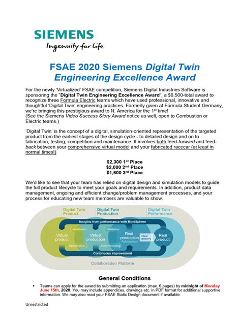 Fsae20 Siemens Digital Twin Engineering Excellence Award Student