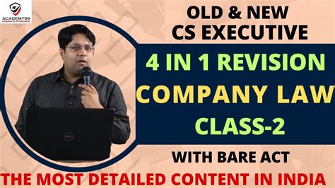 4 IN 1 REVISION SERIES COMPANY LAW CS EXECUTIVE COMPANY LAW