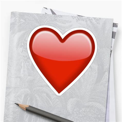 Heart Emoji Stickers By Emojiames Redbubble