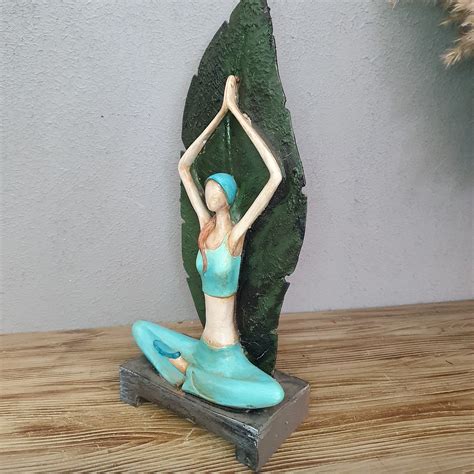 Decorative Woman Yoga Pose Statue Yoga Sculpture Homedecor Etsy Singapore