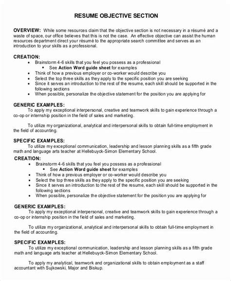 Generic Objective For Resume Lovely What Is The Objective Section A Re