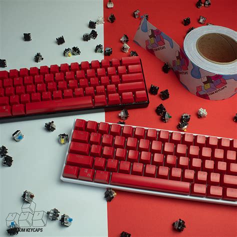 Red SA Profile Keycaps – Custom Keycaps UK