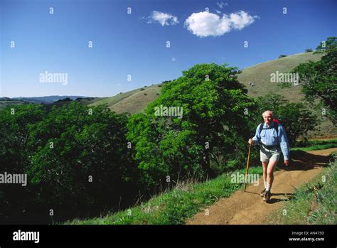 Senior Citizen Hiking Stock Photo Alamy