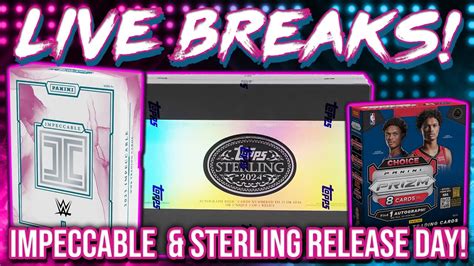 Impeccable Wwe And Sterling Mlb Release Day Plus Prizm Choice Obsidian Nfl And More Rgl 2744