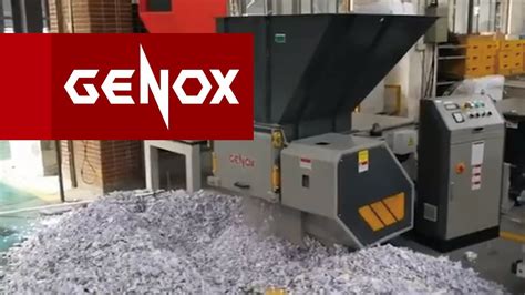 Single Shaft Shredder Machine Manufacturer V Genox Recycling