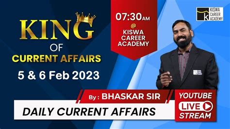 5 6 Feb 2023 Current Affairs Daily Current Affairs CURRENT AFFAIRS