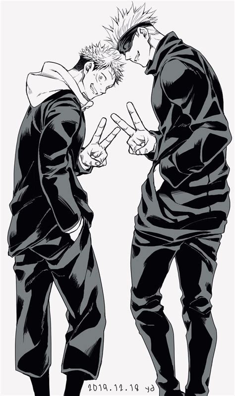 Gojo and itadori jujutsu kaisen | Jujutsu, Manga illüstrasyon, Anime