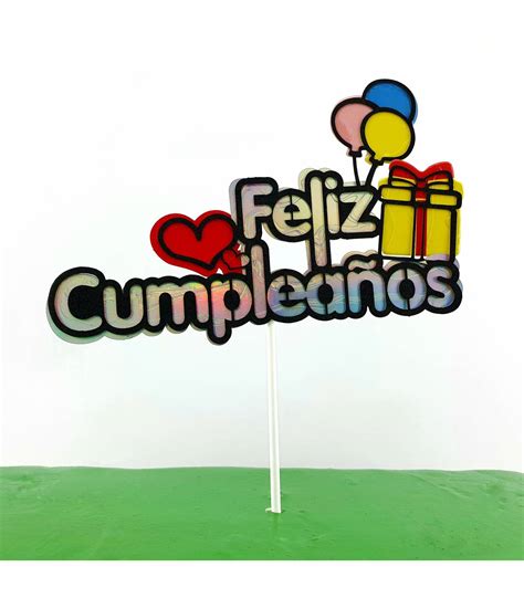 Mini Toppers Feliz Cumpleaños 10 Cm Ud Ubicaciondepersonascdmxgobmx