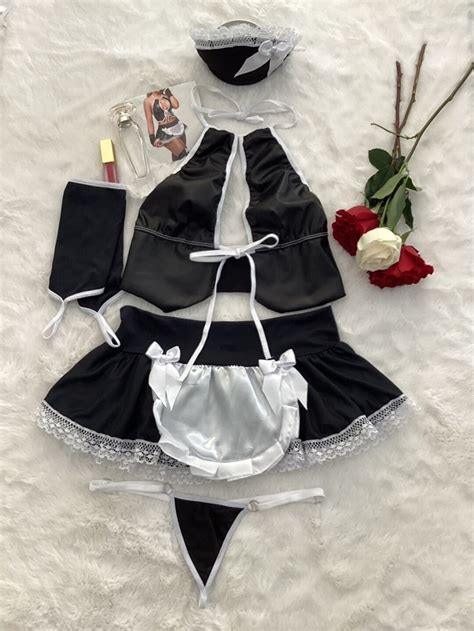 Sexy Maid Costume Lingerie Forplay Etsy