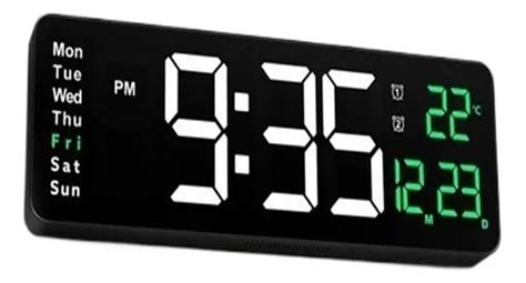 Reloj Digital De Pared Led Reloj Pared 38 70 12 50 3 20 Cm Meses Sin