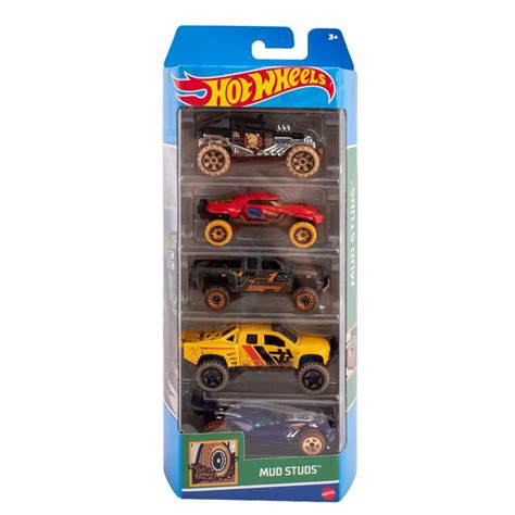 Hot Wheels Samochodziki 5 Pak Mud Studs HTV40 Hot Wheels Sklep EMPIK