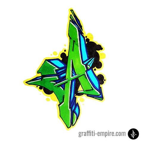 Graffiti Letter A: Inspirational Images and Tutorial