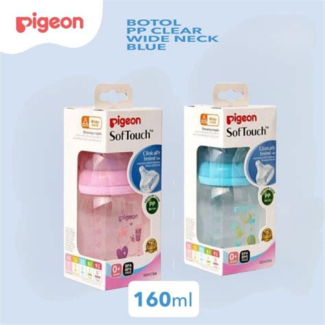 Jual Pigeon Botol Susu Pp Clear Soft Touch Wide Neck Motif Ml Ml