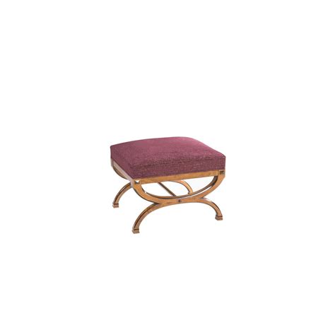 Tabouret classique OROPESA ACANTO en tissu avec piètement en