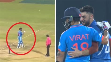 Cricket World Cup 2023 Virat Kohli And Naveen Ul Haq Hug Video