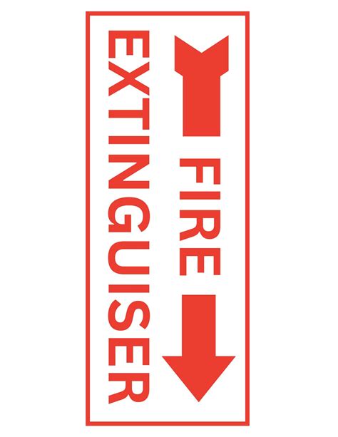 Free Printable Fire Extinguisher Signs Templates Pdf Word