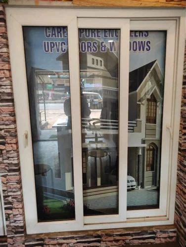 3 Track UPVC Glass Sliding Window At Rs 450 Sq Ft Unplasticized