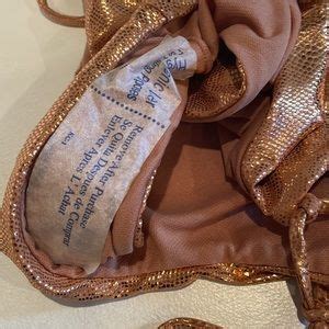 The Bikini Lab Swim Nwt S Copper Gold High Leg Side Cut Out Lace Up