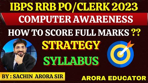 Computer Strategy For Ibps Rrb Po And Clerk 2023 Computer Syllabus For