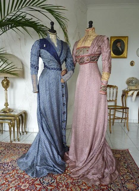 Art Nouveau Silk Afternoon Or Reception Gowns Ca Edwardian