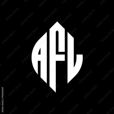 Afl Circle Letter Logo Design With Circle And Ellipse Shape Afl