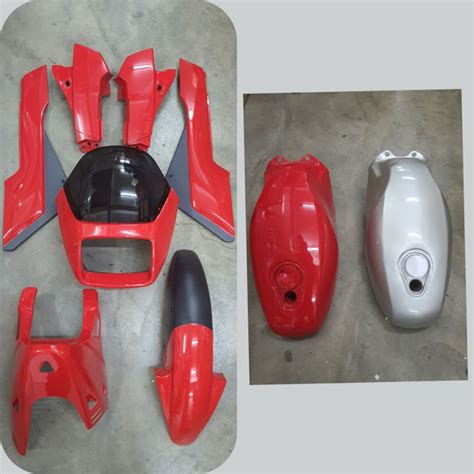 BODY SET TANK SUZUKI TXR PANTHER WITH ENGINE COWLING FOC STICKER