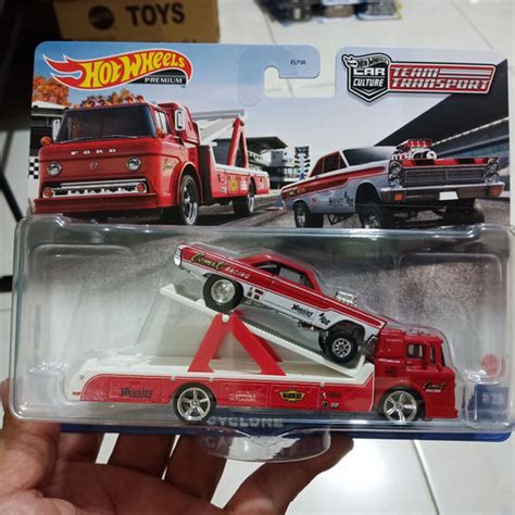 Jual HOT WHEELS TEAM TRANSPORT MERCURY COMET CYCLONE AND FORD BAN KARET Kota Surabaya