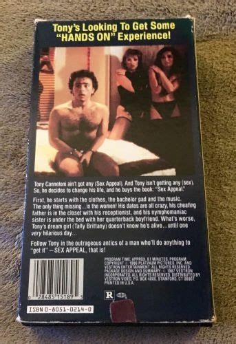 Buy SEX APPEAL Rare Vestron Video VHS Chuck Vincent On Motos