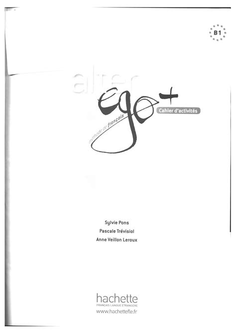 Alter Ego B Cahier Dactivit S Pdf