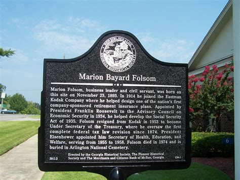 Marion Bayard Folsom Georgia Historical Society