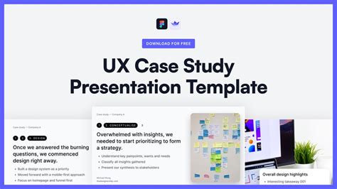 UX Case Study Presentation Template