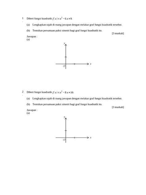Form 4 Fungsi Kuadratik Pdf