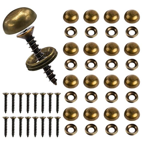 Brass Decorative Screws With Caps Pcs Decorative Wood Screws Self