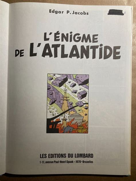 L énigme de l Atlantide Blake et Mortimer 1970 Kaufen auf Ricardo