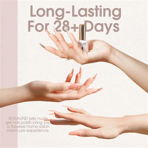 ROSALIND Juego de esmaltes de uñas de gel unidades de esmalte de gel nude para el día de