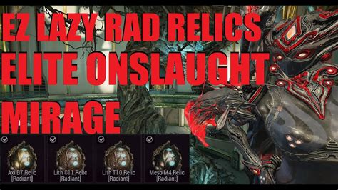 WARFRAME Get Radiant Relics VERY Easily With This Mirage Build 2024