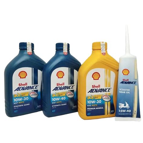 Jual Paket Oli Shell Advance Matic Oil Varian Isi Ml Shell Gear