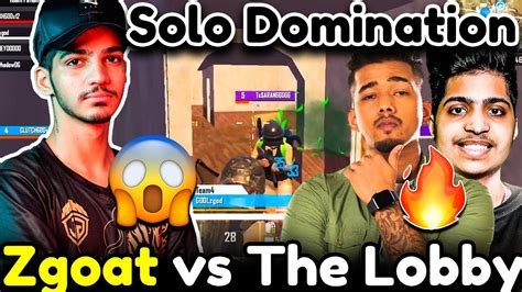 Zgod Destroyed Lobby Solo 7 Kills😱 Pure 1v3 Tx🔥 Youtube