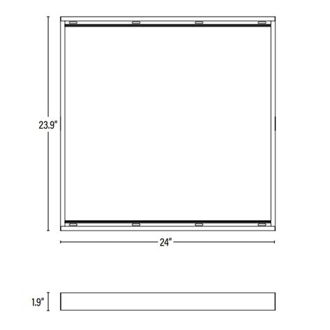 2x2 Surface Mount Kit Sunco Lighting