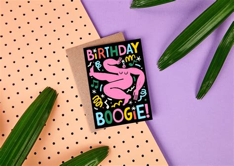 Birthday Boogie Birthday Card Naked Dancing My Site