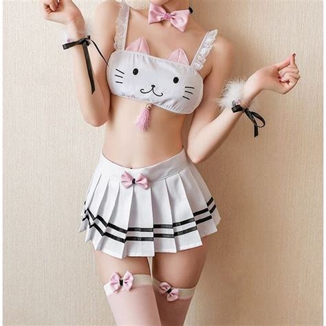 Sohma Lingerie Cat Uniform Costume Set YesStyle