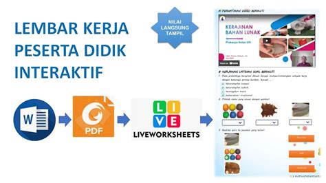 Tutorial Membuat Lembar Kerja Interaktif Dengan Liveworksheet Youtube