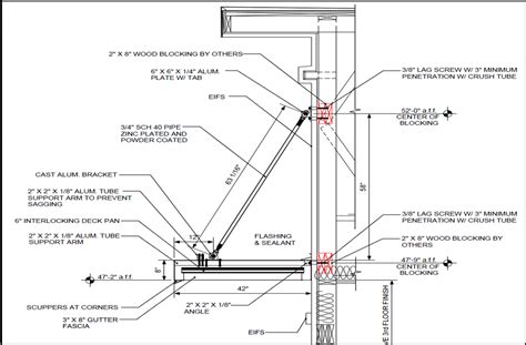 Connection Details Aluminum Canopies Architectural Fabrication