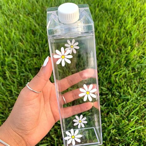 Milk Carton Water Bottle Customizable Milk Carton Bottle Acrylic Water