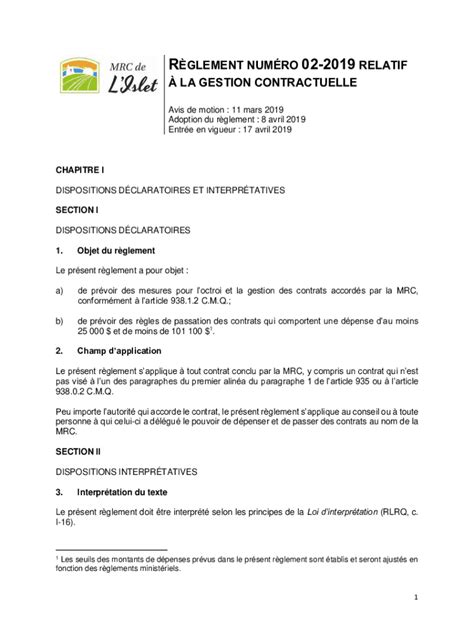 Remplissable En Ligne Reglement Sur La Gestion Contractuelle Fax