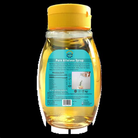 Low-Carb Keto Pure Allulose Syrup – Sugar-Free, Diabetic-Friendly ... 