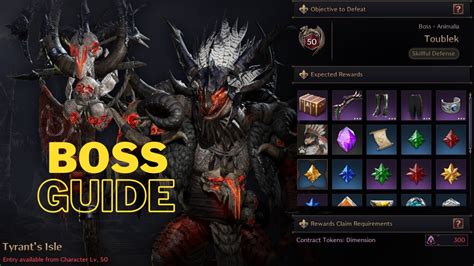 Throne And Liberty 50 LvL Dungeon Tyrant S Isle Boss Guide Toublek