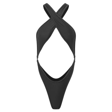 Chictry Women S Bikini Swimsuit High Cut Bodysuit Thong Monokini Swimsuit Ebay