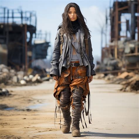 Premium Photo Post Apocalyptic Fashion